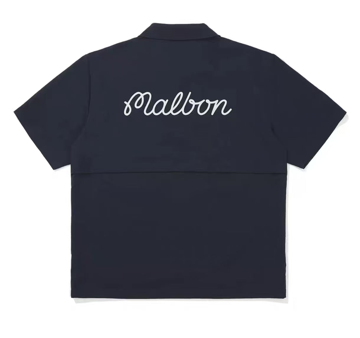 Malbon Men Golf Polo Shirt Breathable Quick Dry Tee 2025 Black back view