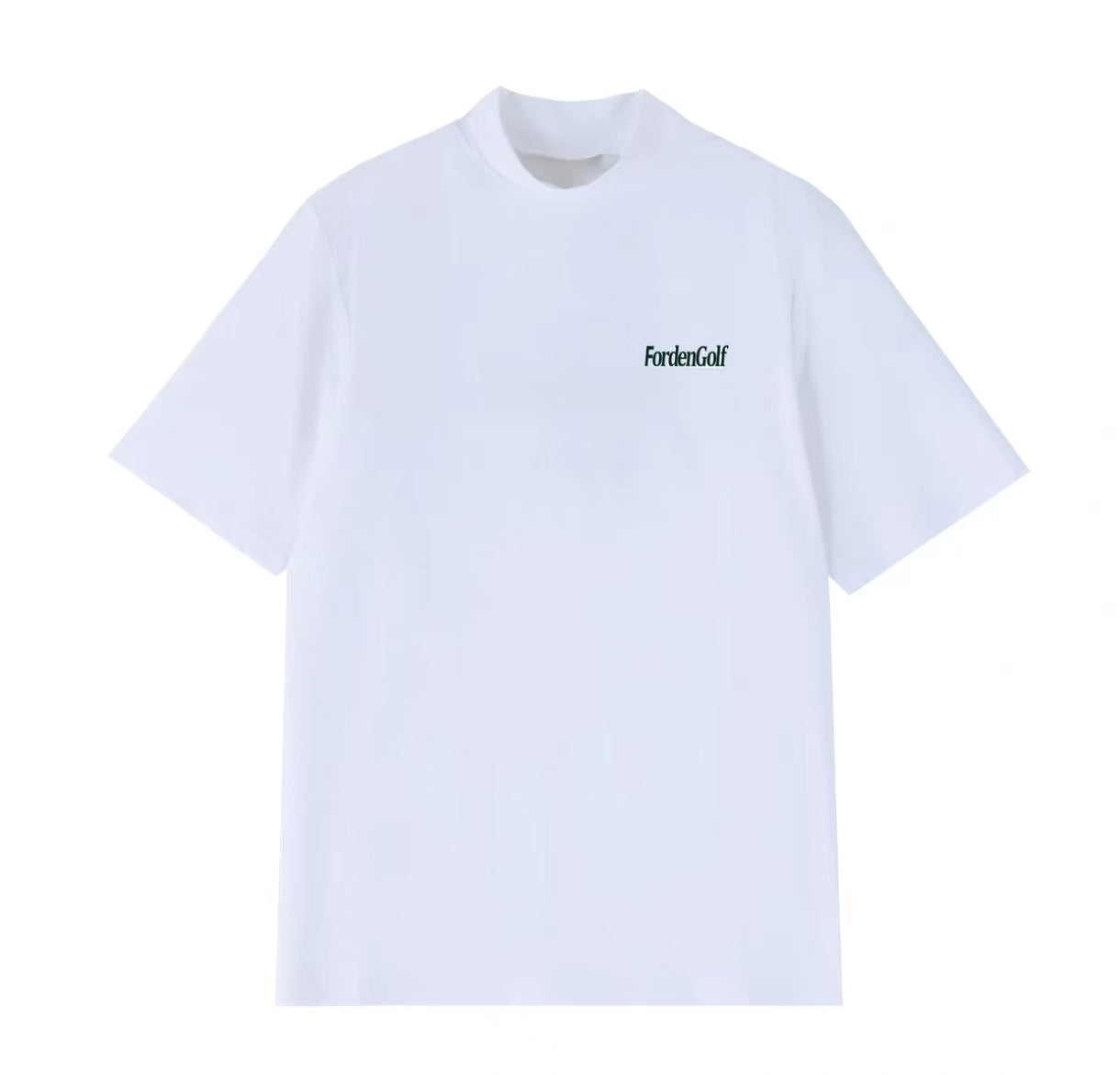 Forden Golf メンズ 接触冷感 速乾 グラフィック モックネックシャツ（ホワイト）の商品画像
