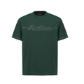 Malbon メンズ グリーン ゴルフグラフィックTシャツ 前面