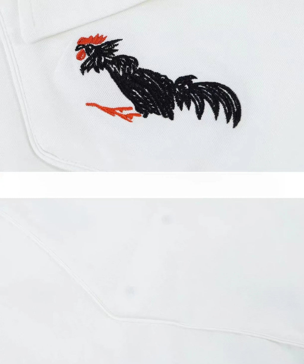 Devereux men’s collar and chest detail
