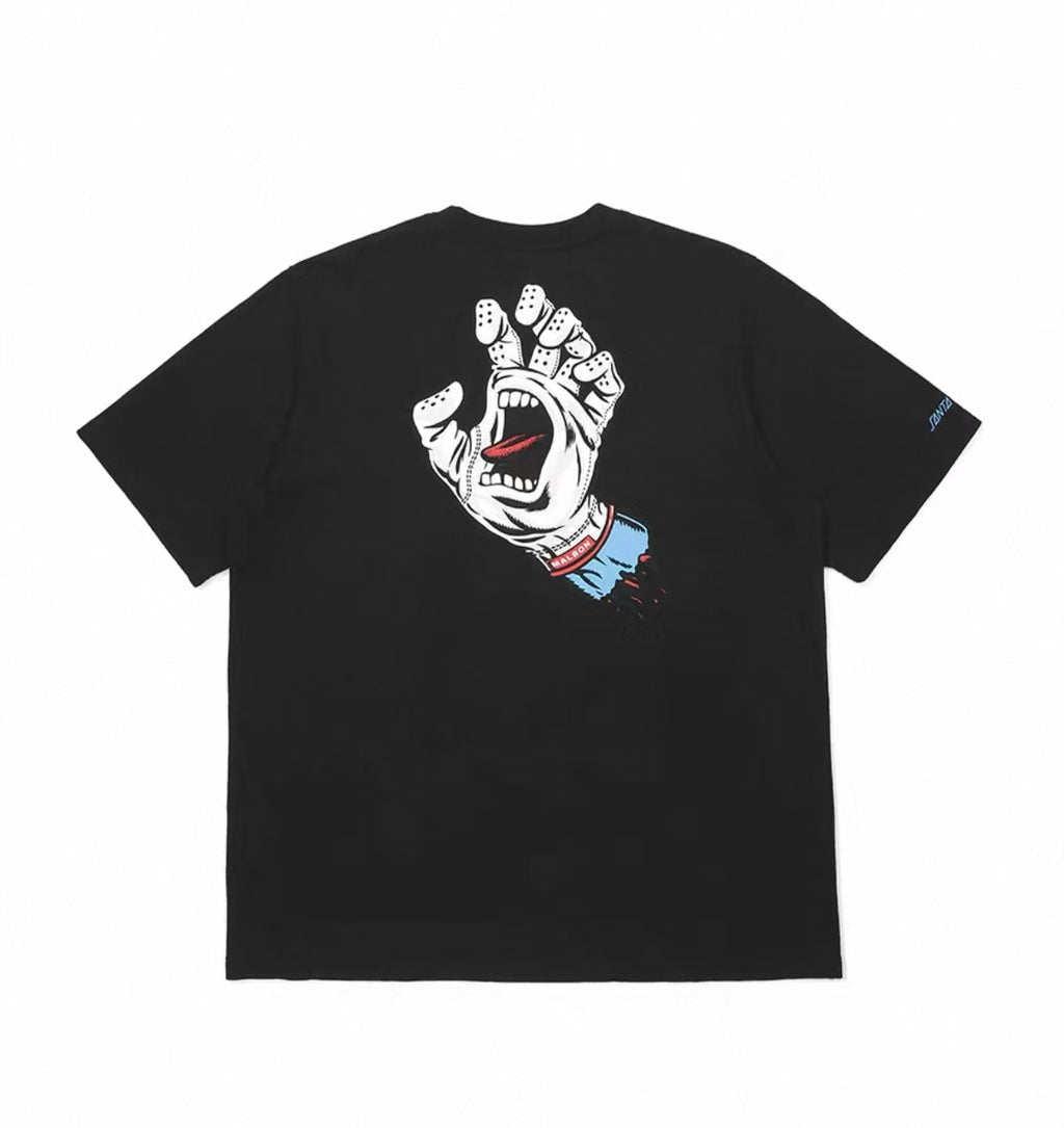Malbon クイックドライ グラフィックTシャツ ブラック 背面
