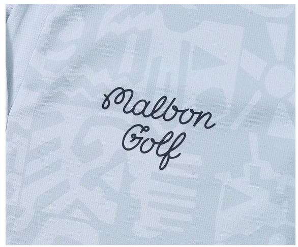 2026 Malbon Golf Korean Cooling Quick-Dry Graphic T-Shirt