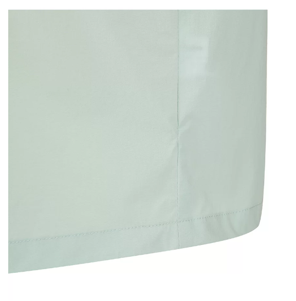 Malbon mint green utility shirt hem detail