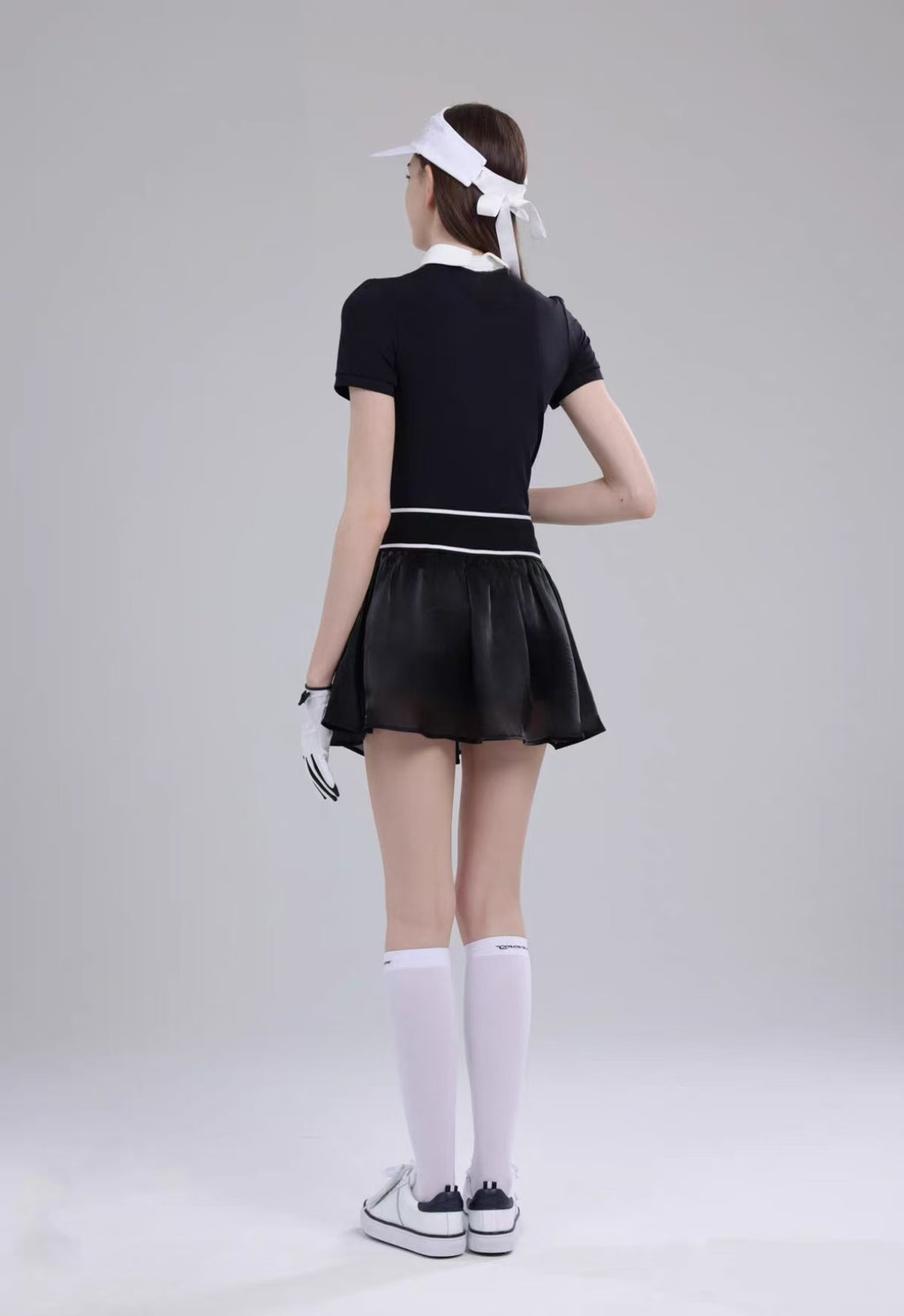 Women’s Breathable Quick-Dry Golf Tennis Shirt Skirt Set - product view