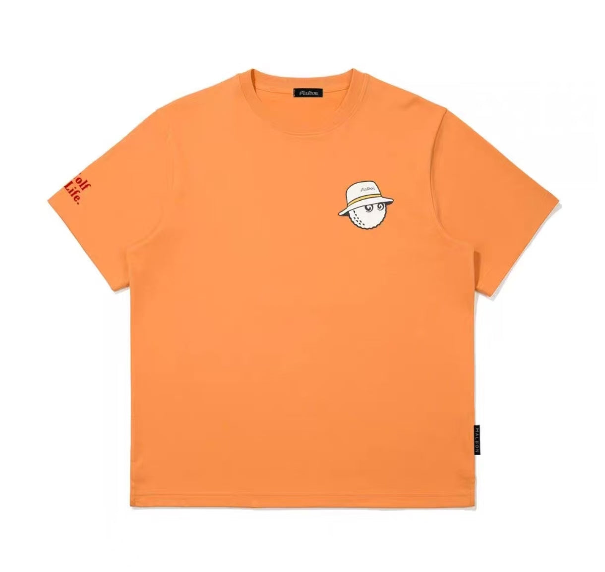 Malbon バレルカフ Tシャツ オレンジ 前面