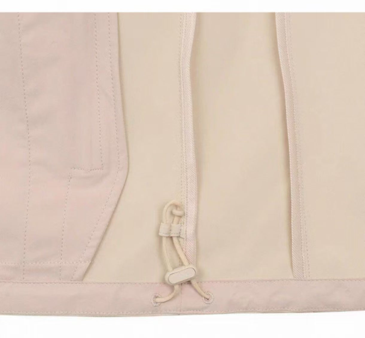 Malbon Golf Women’s Quick-Dry Stand 襟 スポーツトップ ホワイト hem and zip ディテール