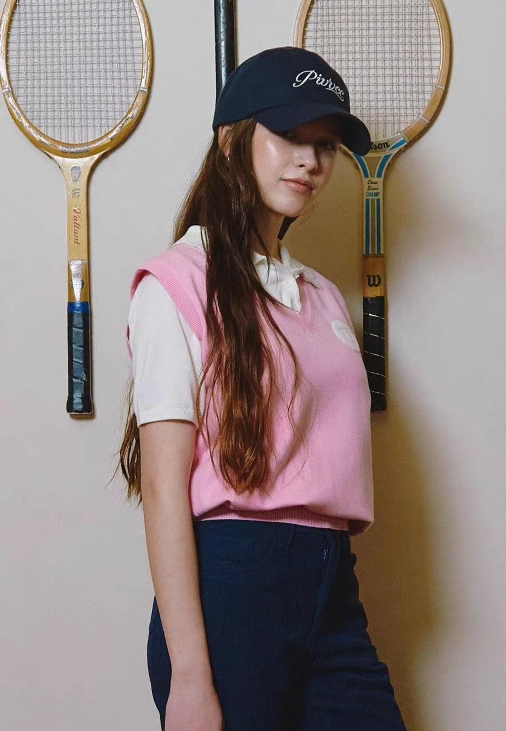 Pivvee Women’s SS25 Logo Fashion Sun Golf Hat