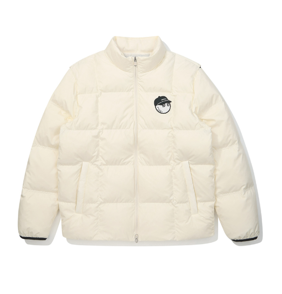 Malbon Golf Men’s Lettering Logo Thermal Down Jacket