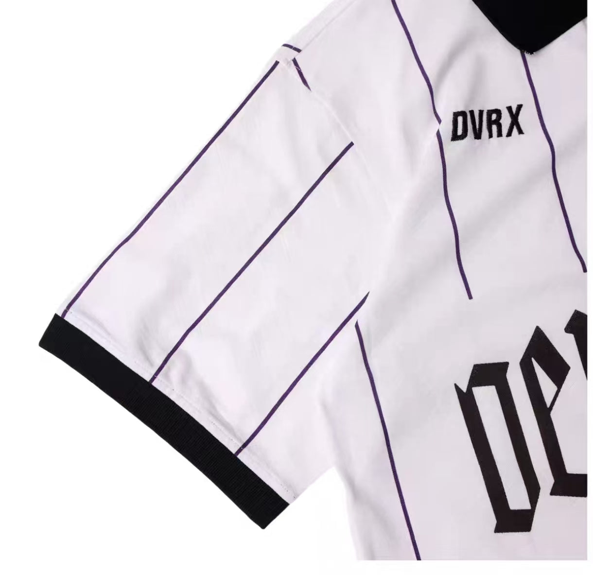 Devereux メンズ ストライプ ゴルフポロ 商品ディテール
