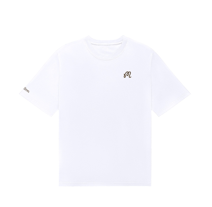 Malbon ユニセックス ネイビー ゴルフグラフィックTシャツ モデル着用