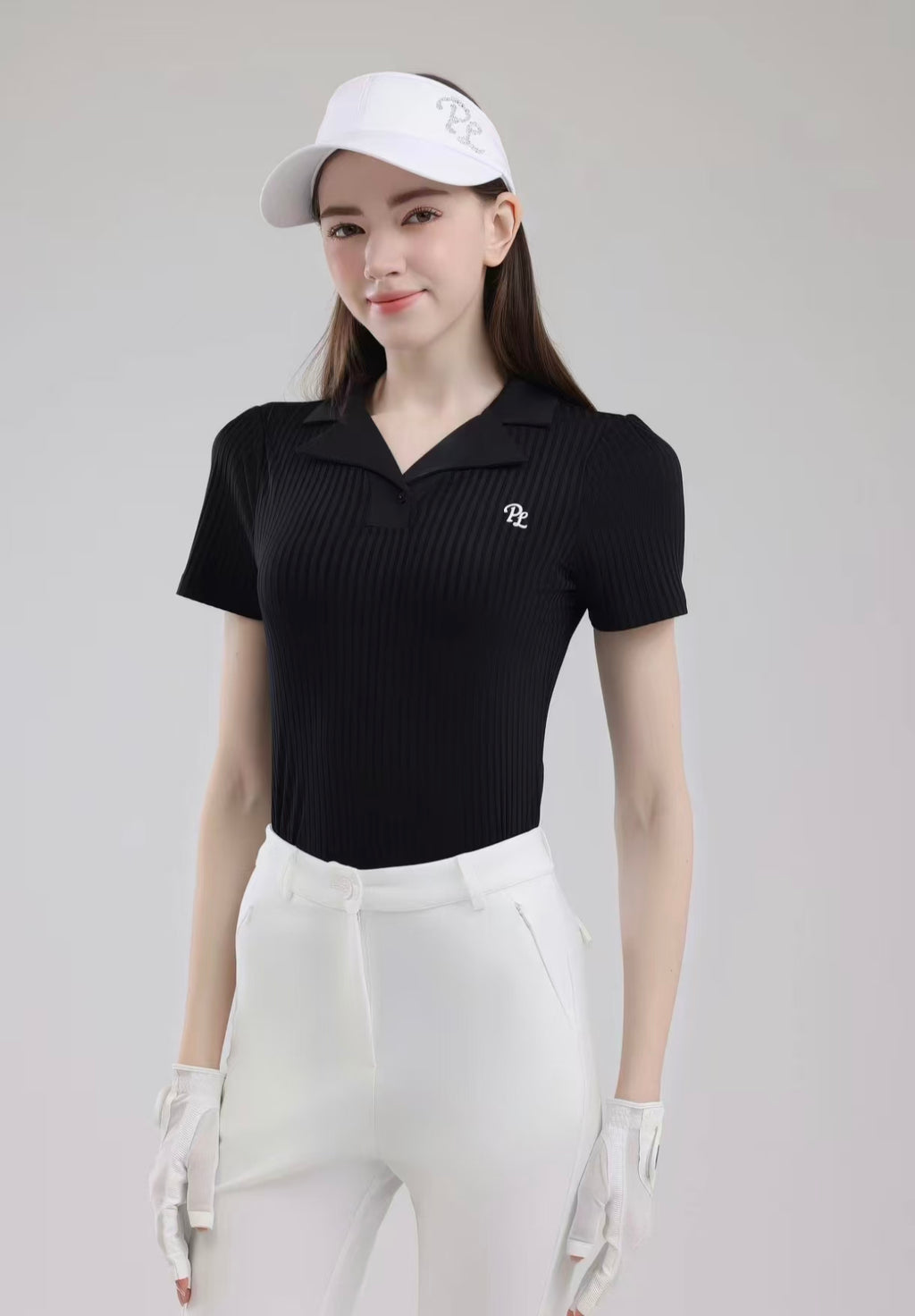 Women’s Summer Quick-Dry Breathable Golf Pants Shirt Set - product view
