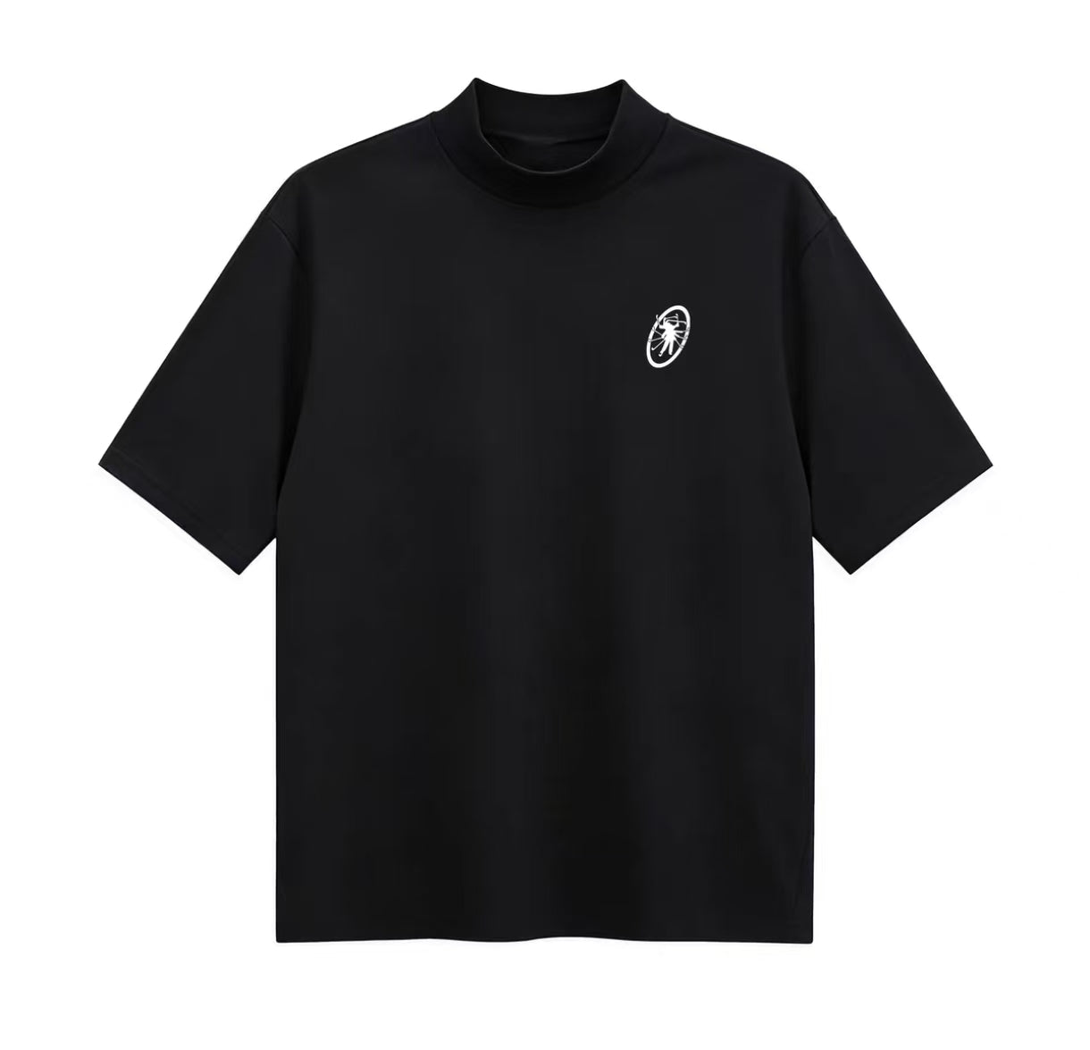 Forden Golf メンズ 接触冷感 速乾 モックネック ゴルフシャツ（ブラック）の商品画像