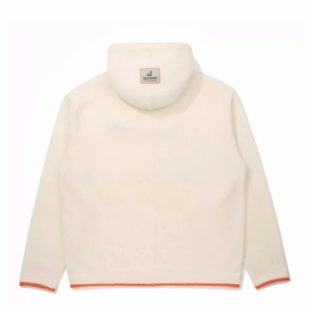 Malbon Studio Seoul Tour Divot Hoodie Cream golf apparel back view