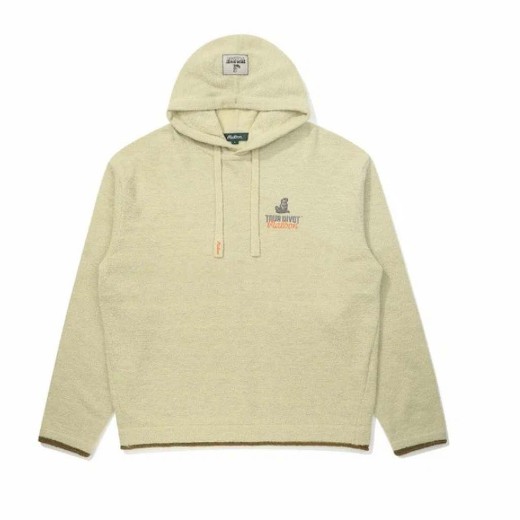 Malbon Studio Seoul Tour Divot Hoodie Khaki golf apparel front alternate view