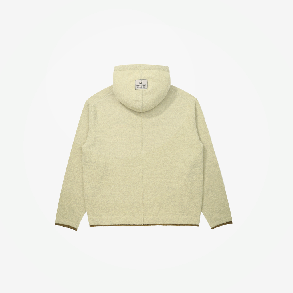 Malbon Studio Seoul Tour Divot Hoodie Khaki golf apparel back view